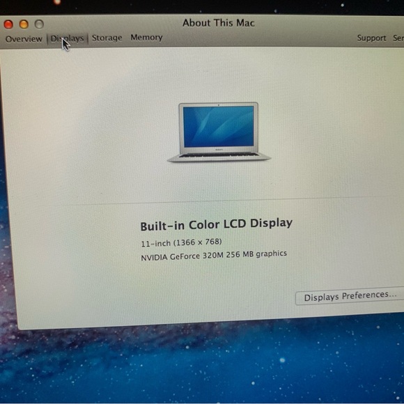 Apple MacBook Air MC505LL/A 1.40 GHz 2GB RAM 64GB SSD 11.6" HD (Used) - Picture 11 of 12